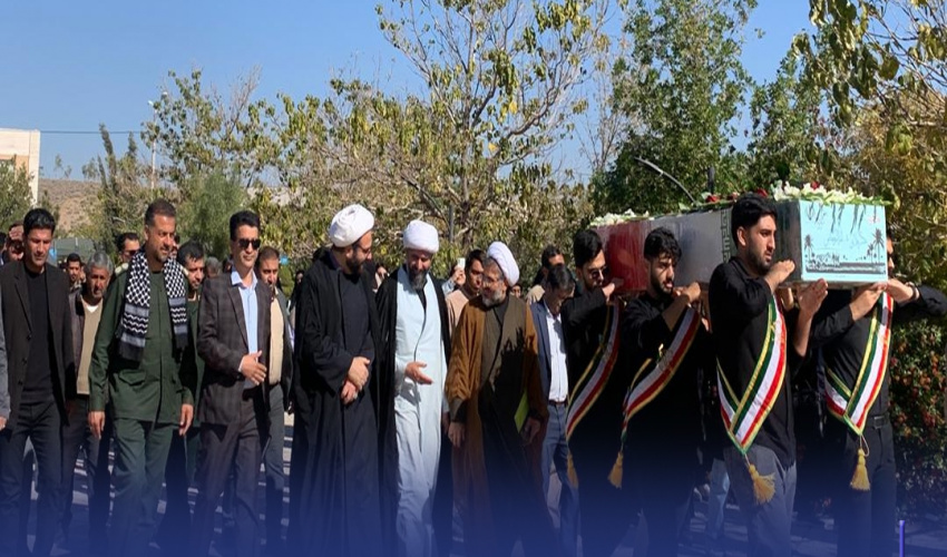 مراسم باشکوه تشییع پیکر مطهر شهید گمنام در دانشگاه فسا
